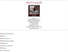 Tablet Screenshot of langvillea.people.cofc.edu