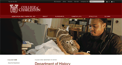 Desktop Screenshot of history.cofc.edu