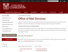 Tablet Screenshot of mailservices.cofc.edu
