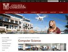 Tablet Screenshot of compsci.cofc.edu