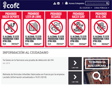 Tablet Screenshot of cofc.es