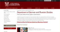 Desktop Screenshot of german.cofc.edu