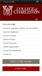 Mobile Screenshot of german.cofc.edu