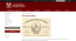 Desktop Screenshot of chrestomathy.cofc.edu