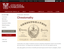 Tablet Screenshot of chrestomathy.cofc.edu