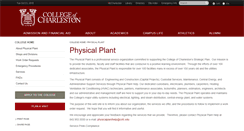 Desktop Screenshot of physicalplant.cofc.edu