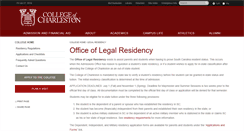 Desktop Screenshot of legalresidency.cofc.edu