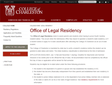 Tablet Screenshot of legalresidency.cofc.edu