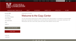 Desktop Screenshot of copycenter.cofc.edu
