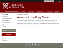 Tablet Screenshot of copycenter.cofc.edu