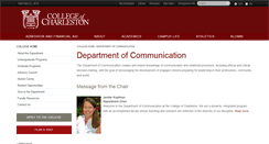 Desktop Screenshot of communication.cofc.edu