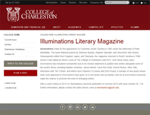 Tablet Screenshot of illuminations.cofc.edu