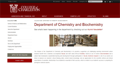 Desktop Screenshot of chemistry.cofc.edu