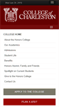 Mobile Screenshot of honors.cofc.edu