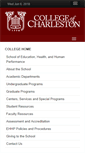 Mobile Screenshot of ehhp.cofc.edu