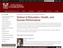 Tablet Screenshot of ehhp.cofc.edu