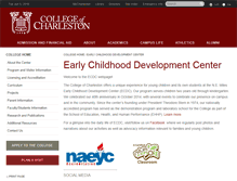 Tablet Screenshot of ecdc.cofc.edu