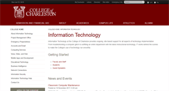 Desktop Screenshot of it.cofc.edu