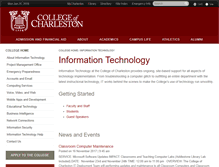 Tablet Screenshot of it.cofc.edu