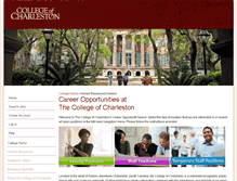 Tablet Screenshot of jobs.cofc.edu