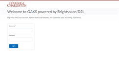 Desktop Screenshot of lms.cofc.edu