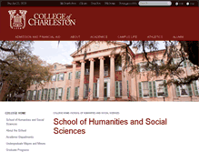 Tablet Screenshot of hss.cofc.edu
