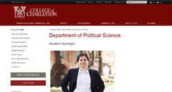 Desktop Screenshot of polisci.cofc.edu