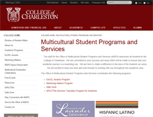 Tablet Screenshot of msps.cofc.edu