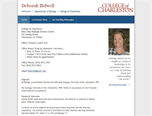 Tablet Screenshot of bidwelld.people.cofc.edu