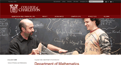 Desktop Screenshot of math.cofc.edu