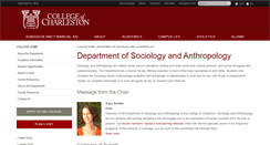 Desktop Screenshot of anthropology.cofc.edu