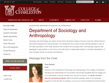 Tablet Screenshot of anthropology.cofc.edu