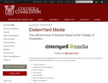 Tablet Screenshot of cisternyardmedia.cofc.edu