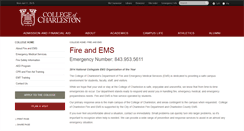 Desktop Screenshot of fireandems.cofc.edu