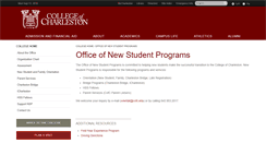 Desktop Screenshot of nsp.cofc.edu
