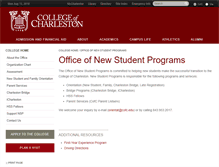 Tablet Screenshot of nsp.cofc.edu
