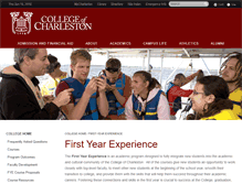 Tablet Screenshot of fye.cofc.edu
