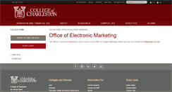 Desktop Screenshot of emarketing.cofc.edu