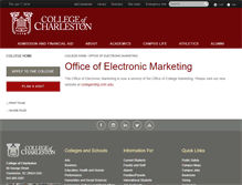 Tablet Screenshot of emarketing.cofc.edu