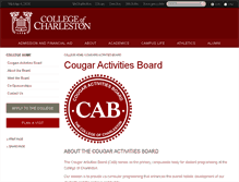 Tablet Screenshot of cab.cofc.edu