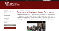 Desktop Screenshot of hhp.cofc.edu