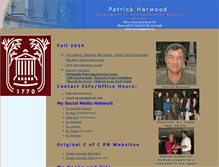 Tablet Screenshot of harwoodp.people.cofc.edu