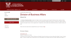 Desktop Screenshot of businessaffairs.cofc.edu