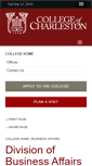 Mobile Screenshot of businessaffairs.cofc.edu