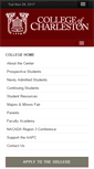 Mobile Screenshot of advising.cofc.edu