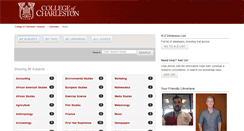 Desktop Screenshot of libguides.library.cofc.edu