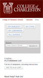 Mobile Screenshot of libguides.library.cofc.edu